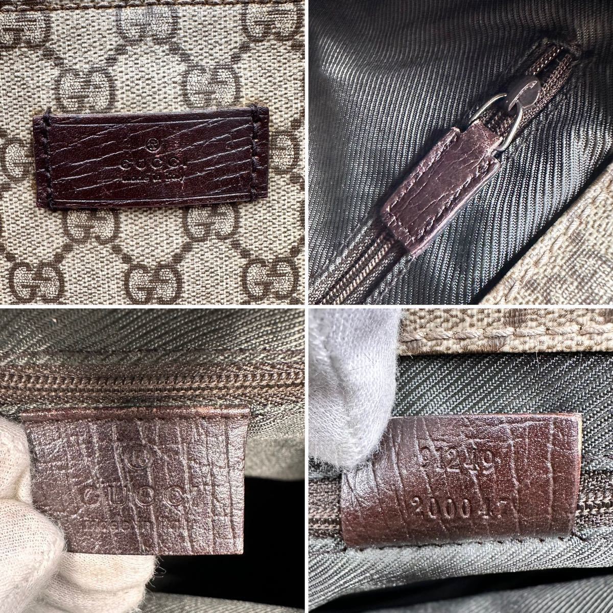 1016【美品】GUCCI グッチ トートバッグ ハンド 肩掛け 手提げGG