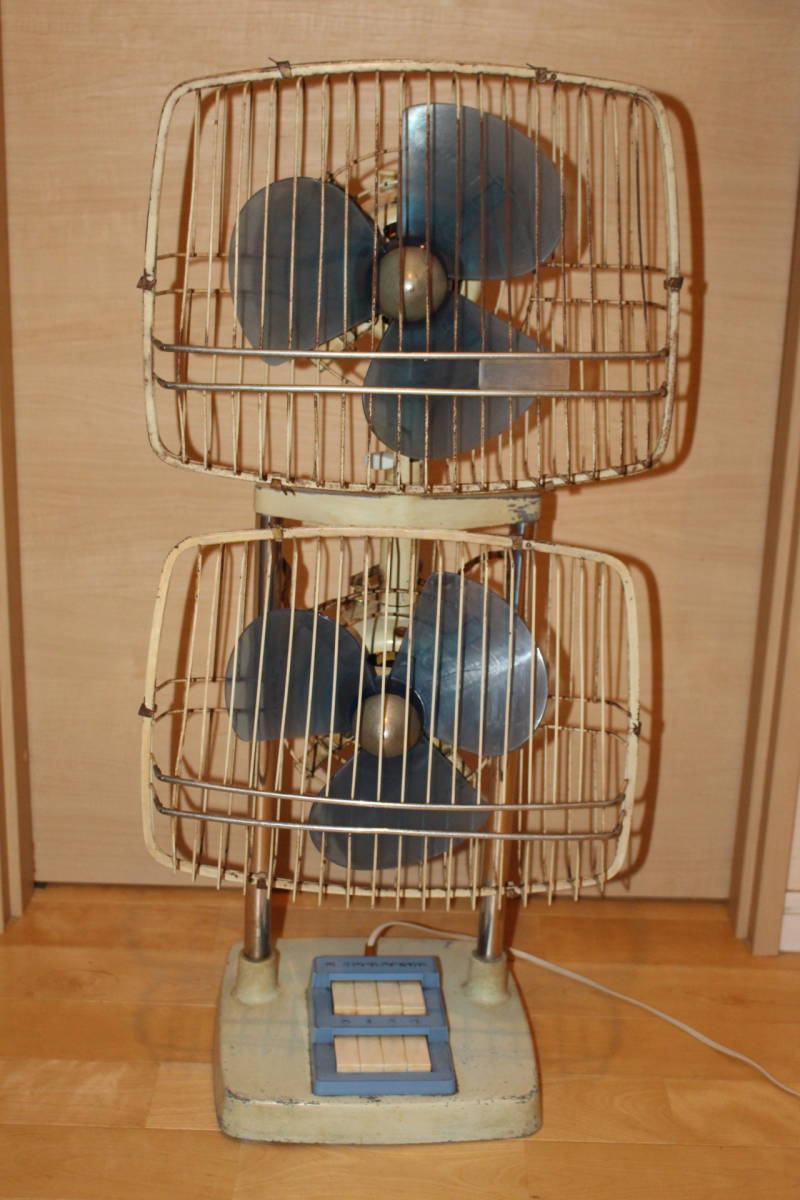 富士電機 2段式 扇風機 FSW 2564 25cm 難あり （検索）昭和レトロ/Fuji 
