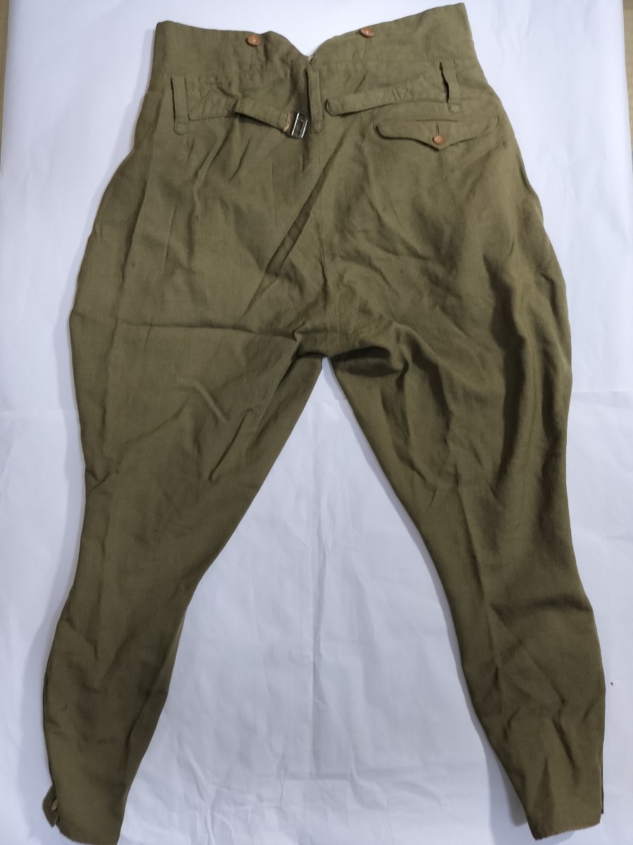 実物 日本軍 乗馬ズボン 夏袴 将校用 夏用 日本軍 陸軍将校用短袴 (乗馬ズボン) ②(パンツ)｜売買された