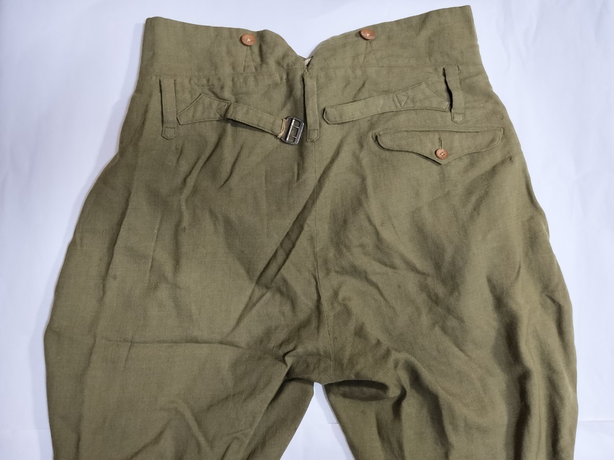 乗馬ズボン 日本軍 40s 実物 日本陸軍 九八式軍袴 乗馬ズボン 短袴 