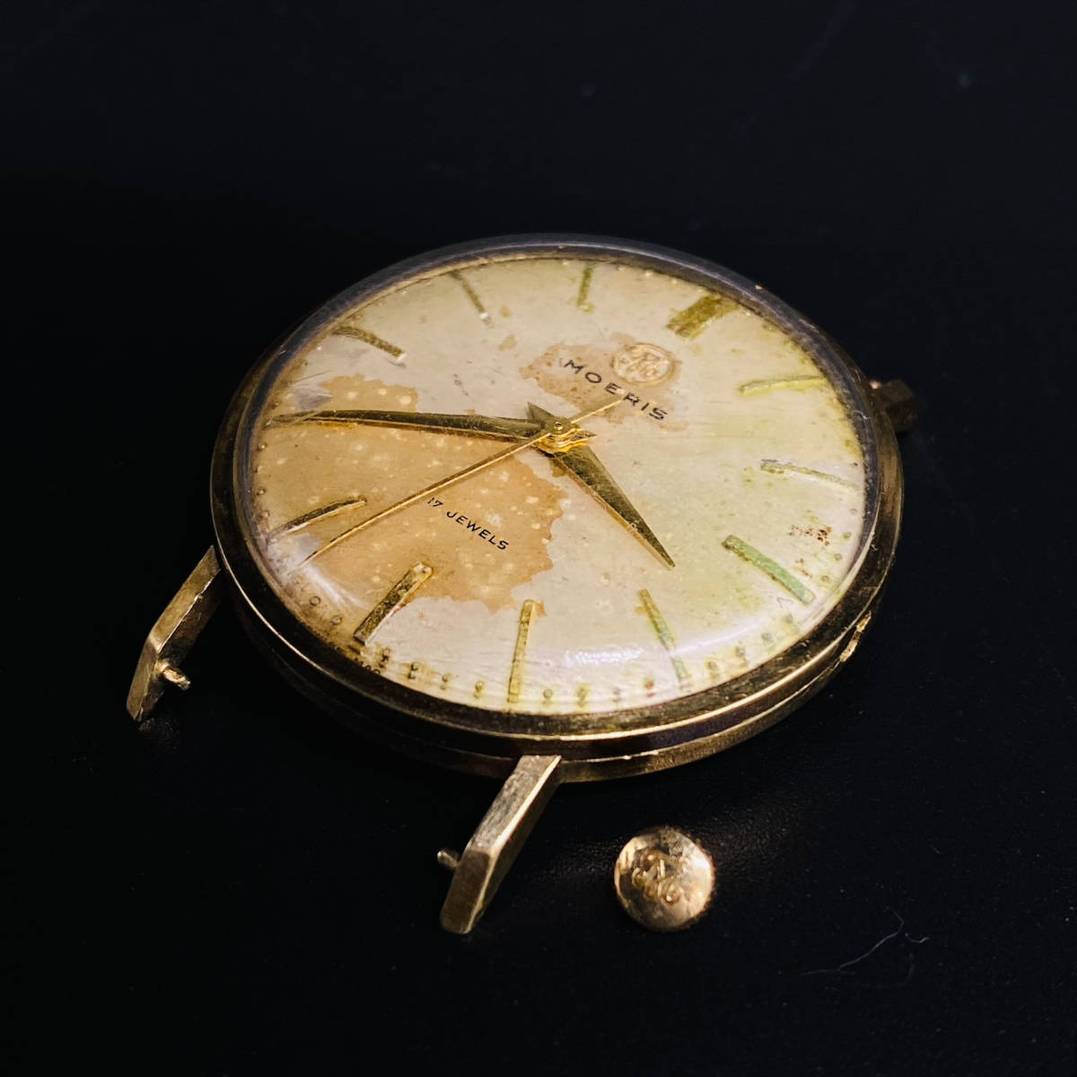 稼働品モーリス手巻き4462906 14Kメンズ腕時計 1円～ MOERIS モーリス メンズ 手巻き 腕時計