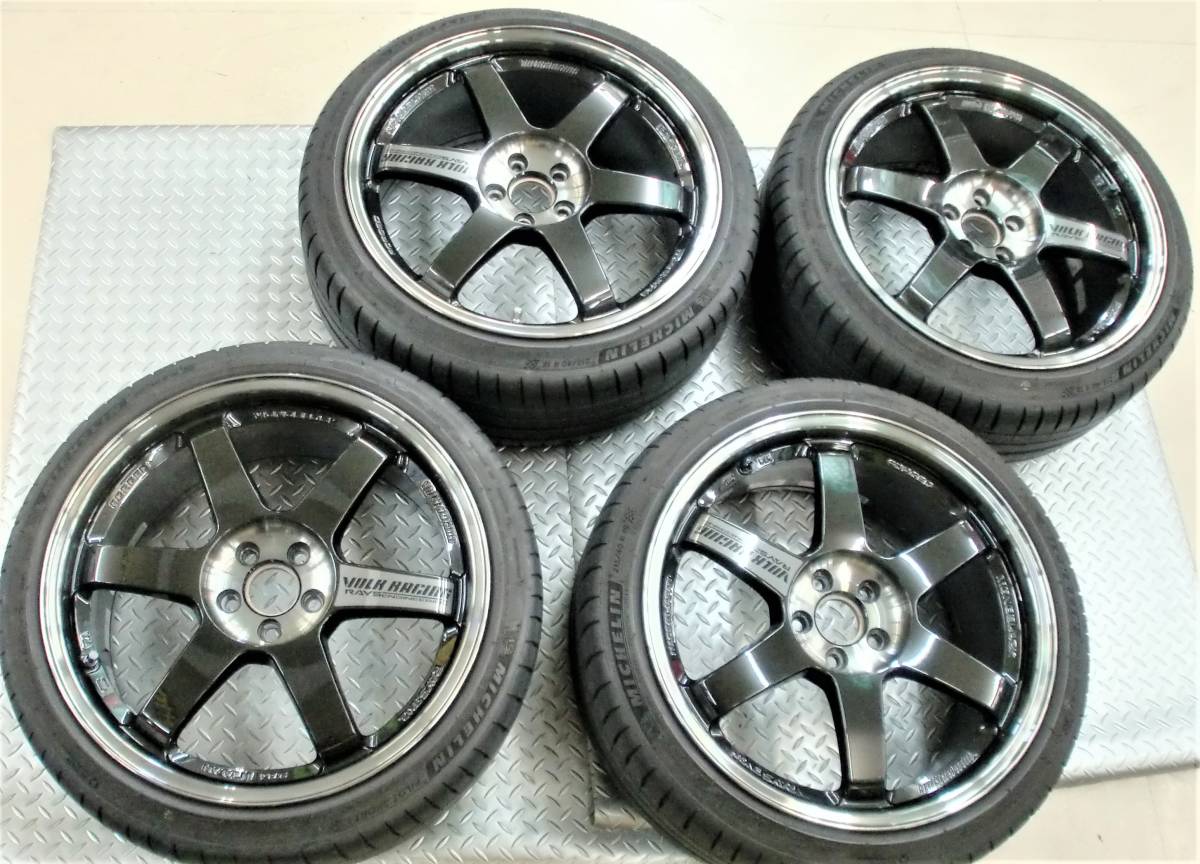 正規品，豊富な VOLK TE37SL 鍛造 軽量 8.5J-18 100/5H+45 18インチ PW 品4本 ボルクレーシング RAYSレイズ ミシュラン215/40R18 FT86/BRZ プリウス等(ラジアルタイヤ)｜売買されたオークション情報、yahooの商品情報をアーカ 5穴