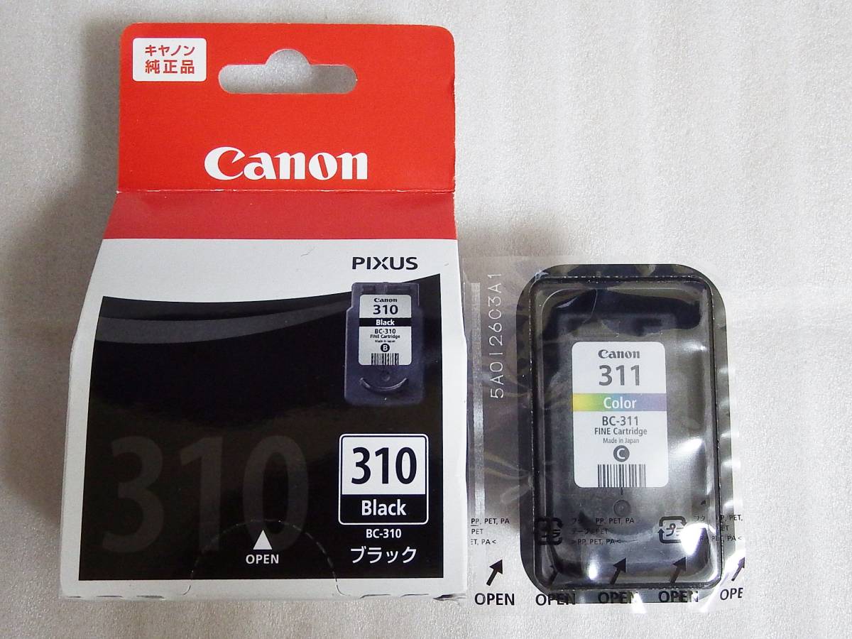 CANON キヤノン 純正インク BC-310 BC-311 大容量 黒＋3色カラー 2個