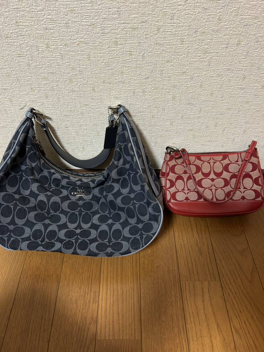 ☆まとめ売り coachバックまとめ売り2点 ショルダーバッグ まとめ売り 