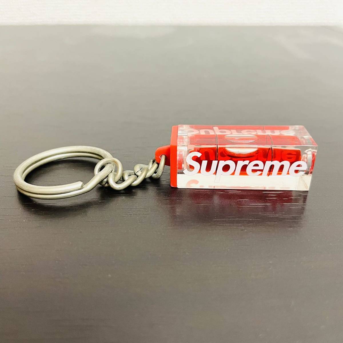 Supreme Level Keychain Red 18aw 2018年 赤 レッド レベル 水平器 キーチェーン キーホルダー ボックスロゴ