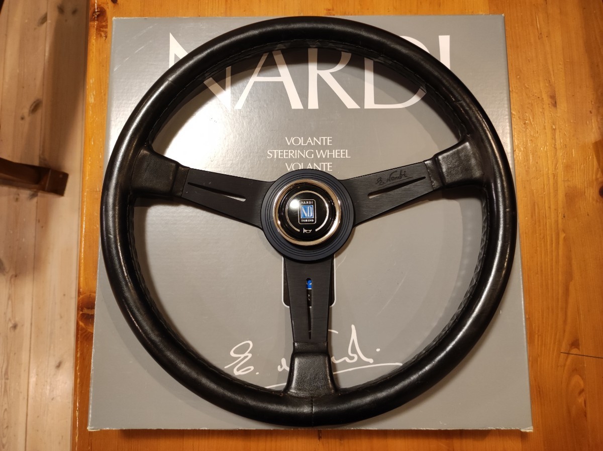ナルディ NARDI クラシック ブラックレザー ブラックースポーク