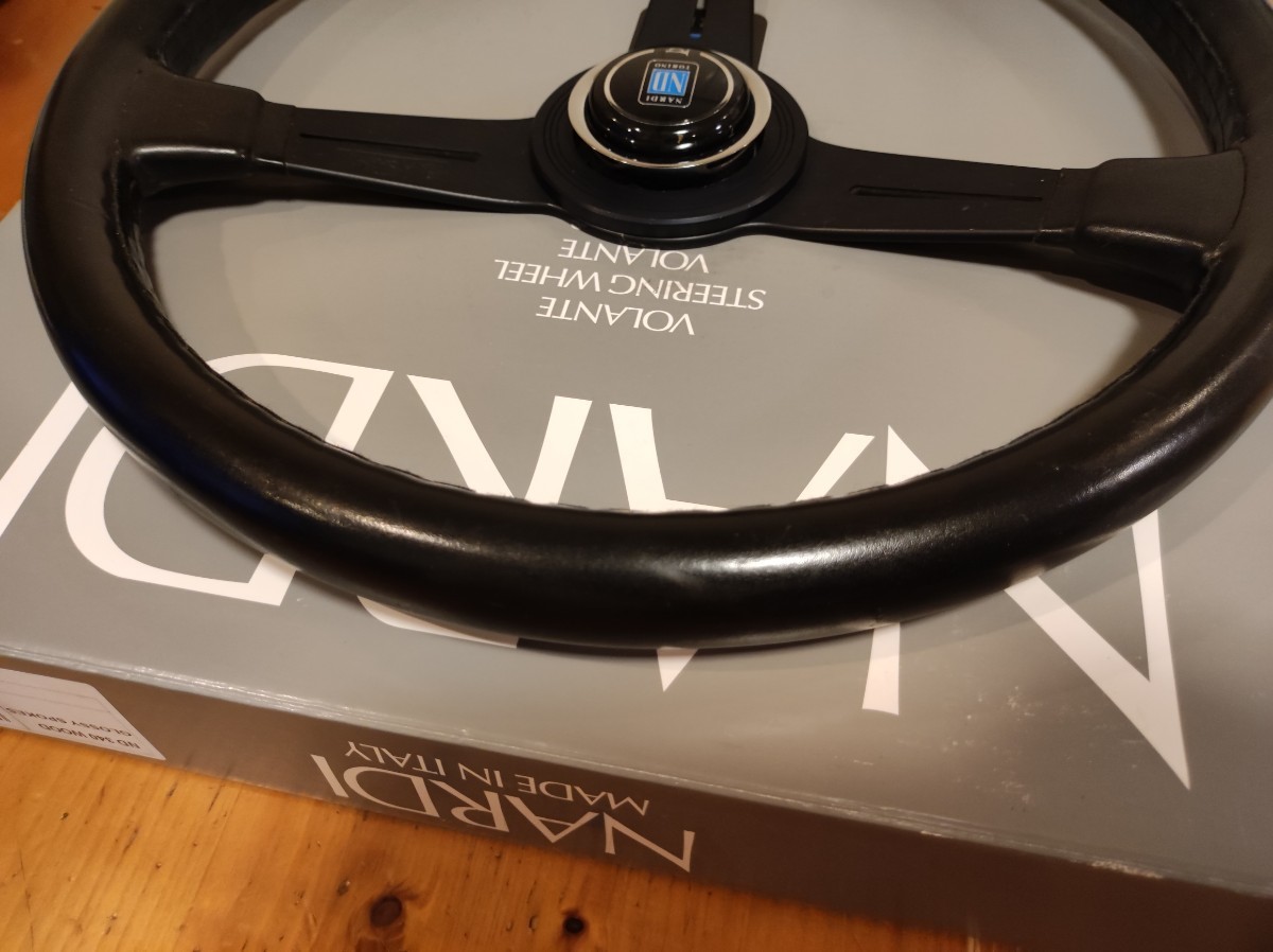 ナルディ NARDI クラシック ブラックレザー ブラックースポーク