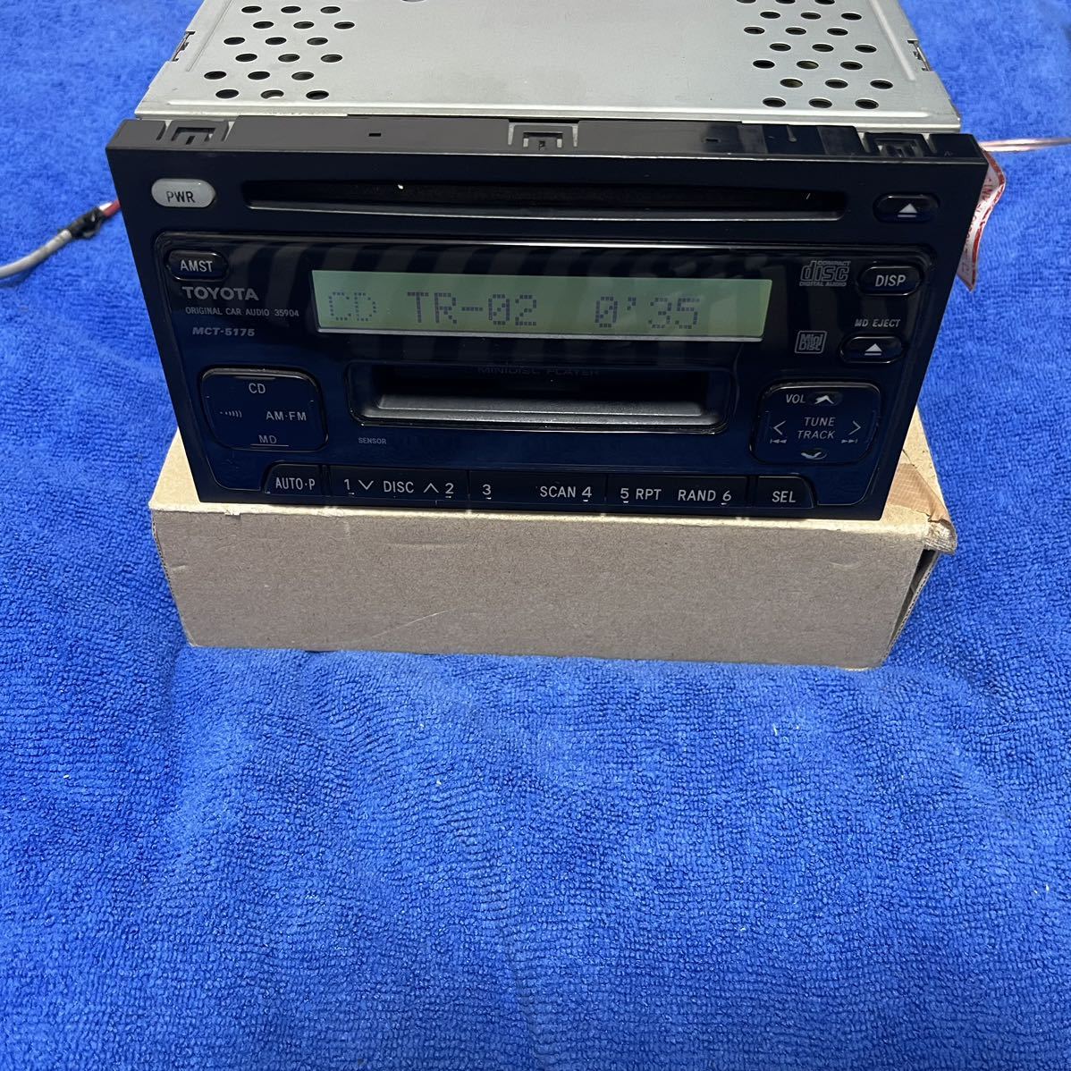 はるさま専用 ☆希少！☆TOYOTA トヨタ CD/MD/チューナー 純正カーオーディオ MCT