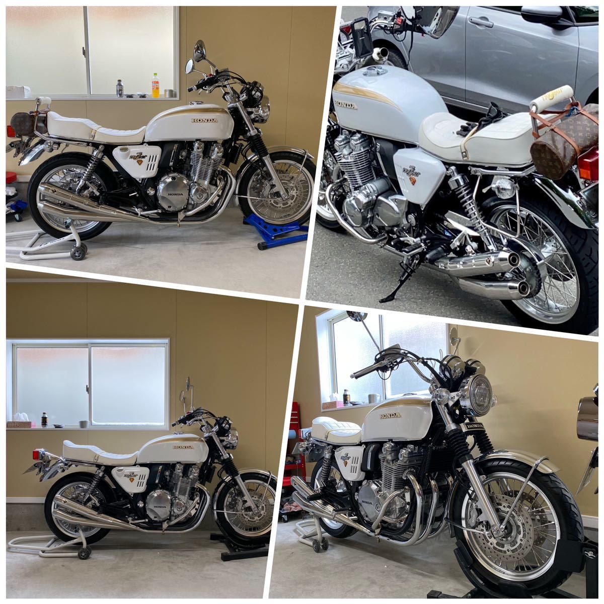 cb1100EX.RS ホワイトハウス k10タンク ボブズシート 外装SET(ホンダ用