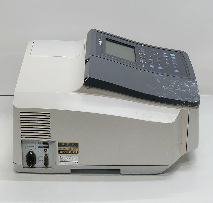 SHIMADZU UV-1800 紫外可視分光光度計 汚れあり ジャンク品 現状渡し