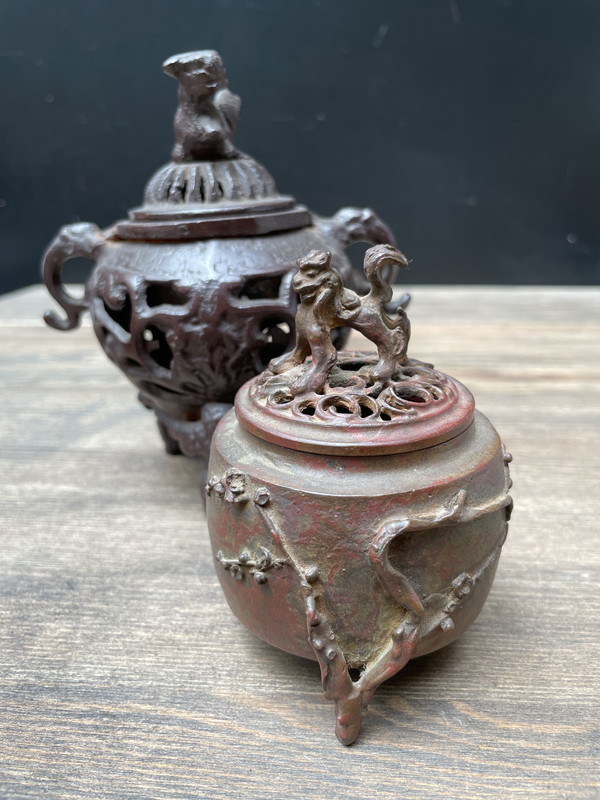 茶道具 0 | 骨董 銅薬缶 水指 手打真鍮？ 時代物 煎茶 中古品 - 九州