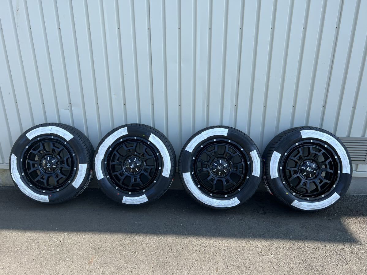 NITORO POWER H6 SLUG 17-6.5+38 6H 139 グッドイヤーNASCAR 215/60R17 ホワイトレター 新品未使用 ハイエース ボンゴブローニー