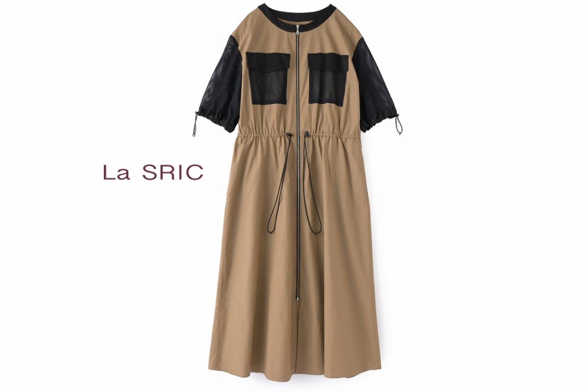 美品★素敵014★ラスリック★38size/ゆとり9号★ワンピースD045