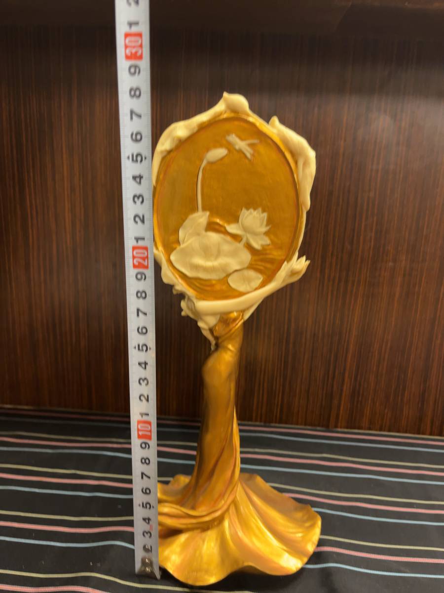 VERONESE アンティーク 骨董 天使 置物 鏡 西洋アンティーク 彫刻 雑貨