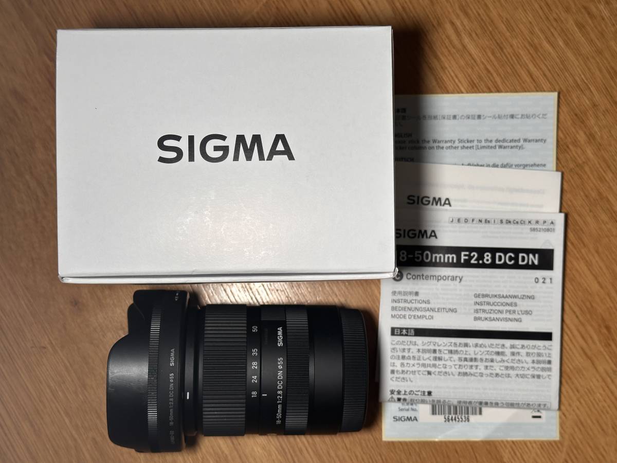 2022年8月購入 美品】SIGMA 18-50mm F2.8 DC DN | Contemporary