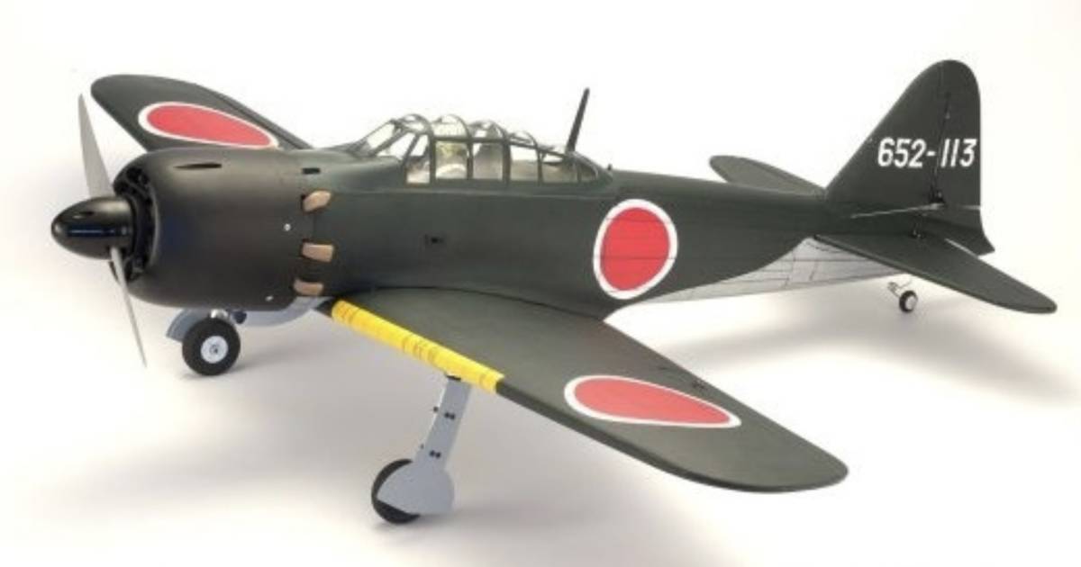 未組立 京商 1/8 A6M5 GP50 ゼロ戦 SQS No.11874 RC 飛行機 ラジコン