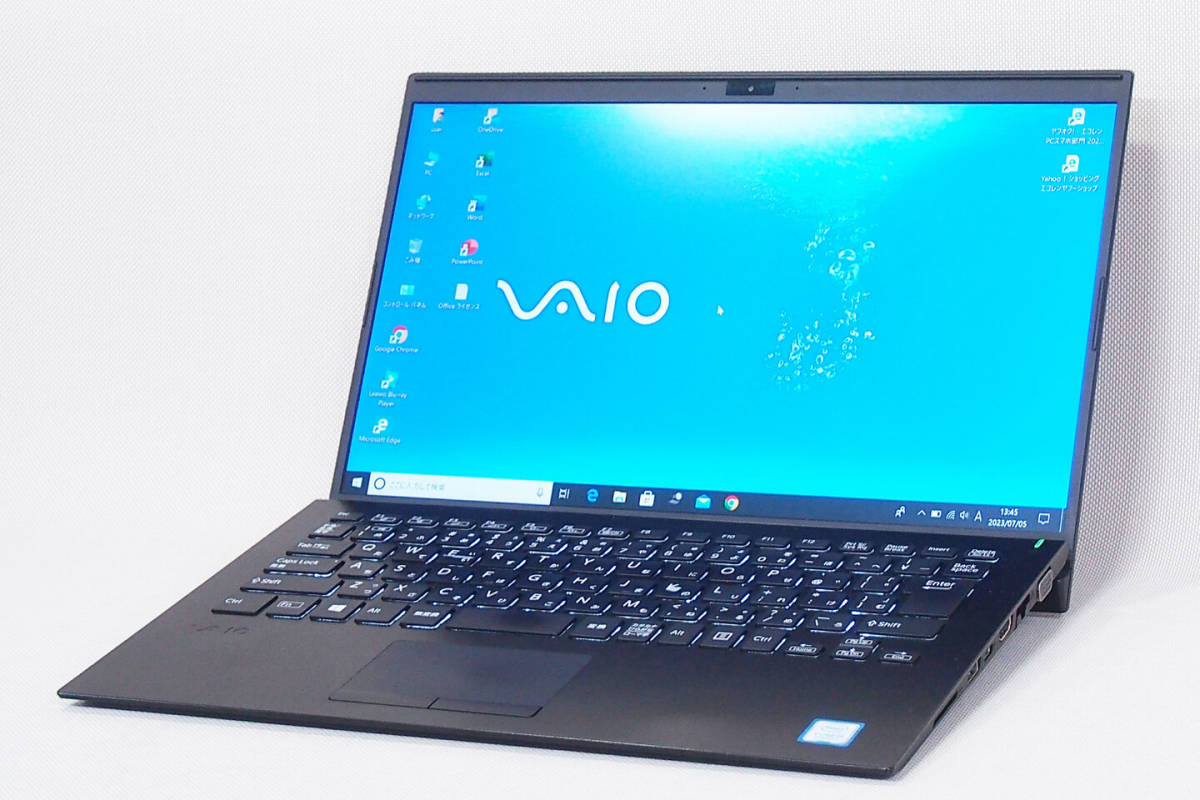 【即配】Office2021搭載！重量770g！薄型快速PC！狭額縁14型FHD液晶 VAIO Pro PK VJPK111 i5-8265U 8GB SSD256GB Win10 DtoDリカバリ