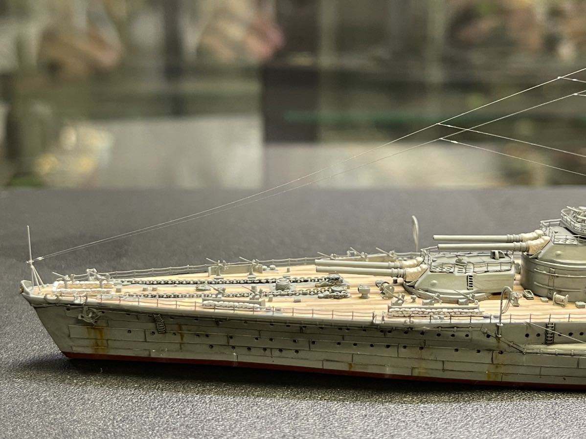 日本海軍 戦艦 長門 1/700 完成品 (銘板付き) 1⁄700 日本海軍 長門
