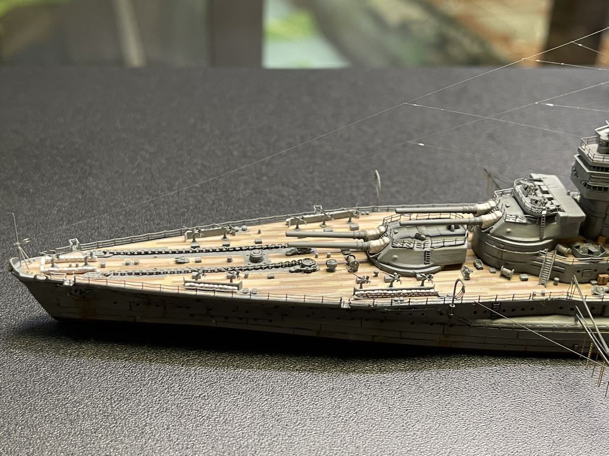日本海軍 戦艦 長門 1/700 完成品 (銘板付き) 1⁄700 日本海軍 長門