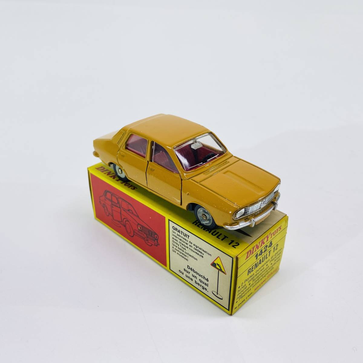 1円～ 6T972305022 DINKY ディンキー RENAULT 12 ミニカー ミニチュアカー 1424 コレクション 当時物 オレンジ レトロ