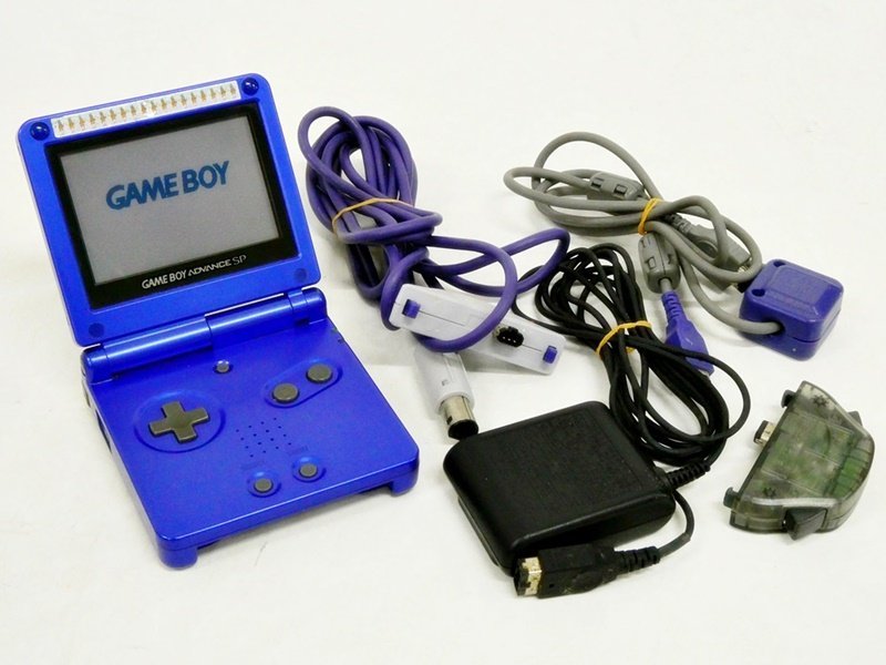 ☆ 任天堂 ゲームボーイアドバンスSP AGS-001 ブルー系 本体 充電 