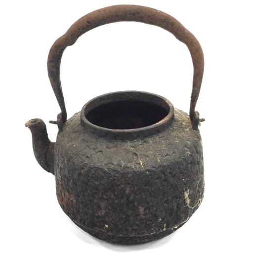 鉄瓶 茶器 茶道具 煎茶道具 蓋なし 現状品 高さ約21cm | 鉄瓶 茶道具