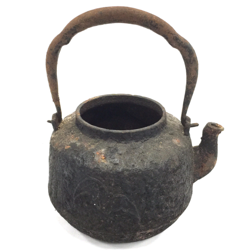 鉄瓶　茶道具　茶器　煎茶　番茶 鉄瓶 茶器 茶道具 煎茶道具 蓋なし 現状品 高さ約21cm | 鉄瓶 茶道具