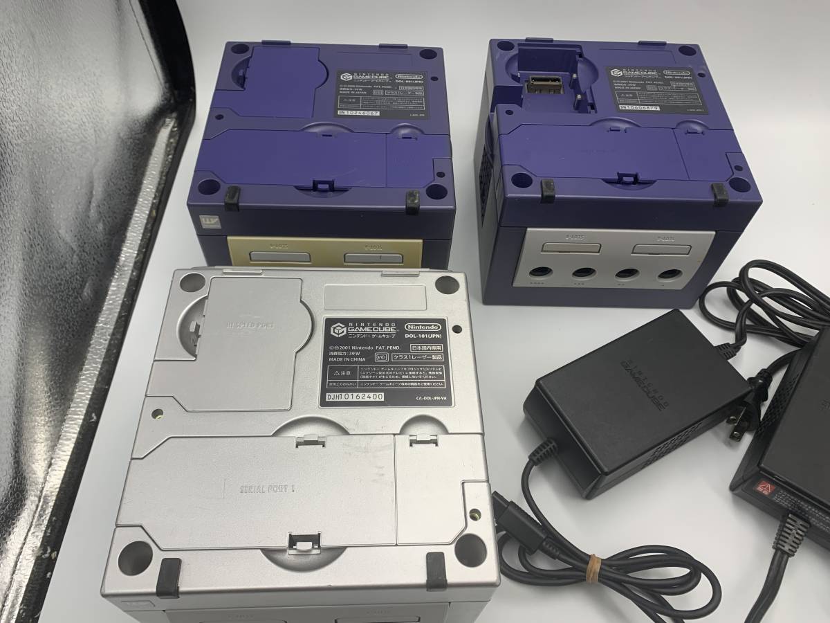 GC ゲームキューブ 本体 ブラック バイオレット 箱説付き 2台セット