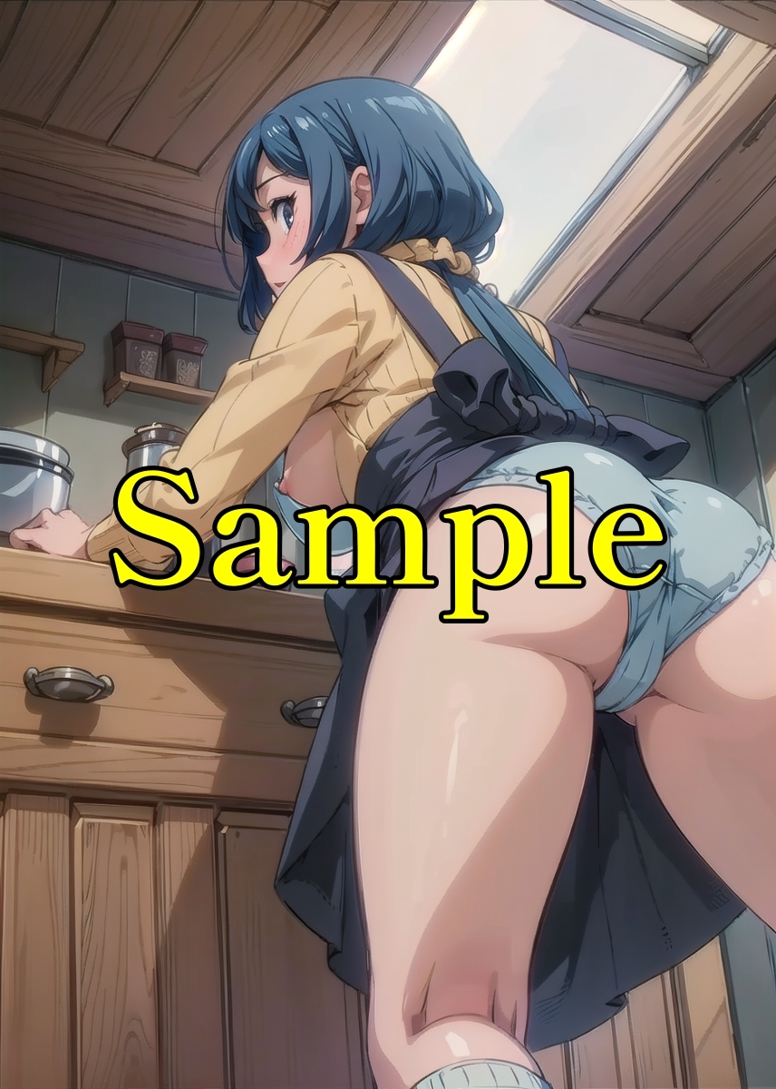 ガンダムビルドファイターズ イオリ・リン子 同人ポスター A4サイズイラストアートセクシーポスター アニメ 巨乳 美少女 額縁 コスプレ