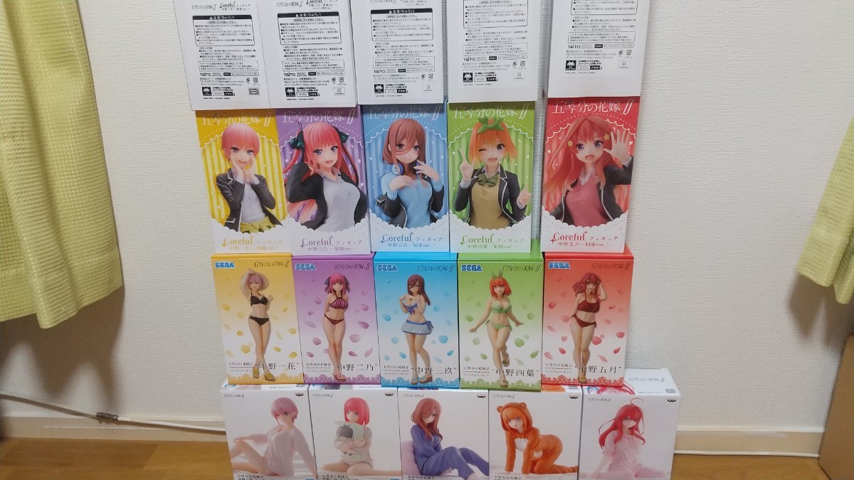 五等分の花嫁　セット４種（各５人）
