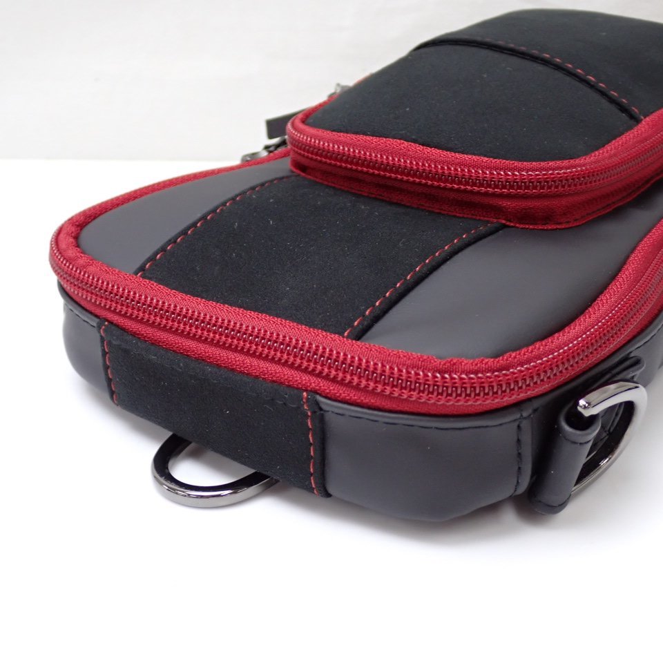 ☆美品 ホンダ S660 シートセンターバッグ/ブラック×レッド/レザー 