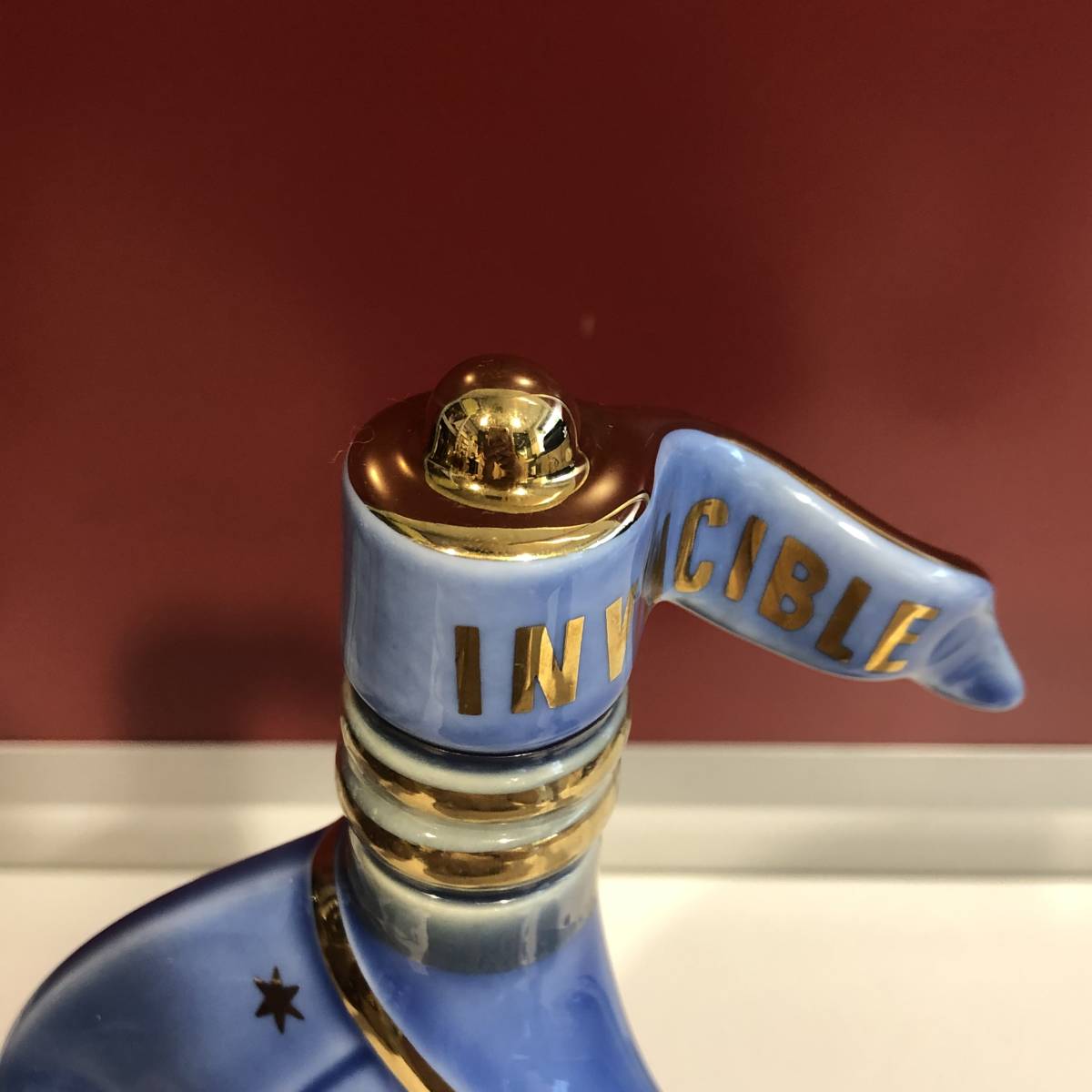 ☆ラーセン ヴァイキング シップ スカイブルー 青 陶器ボトル ＊替栓付