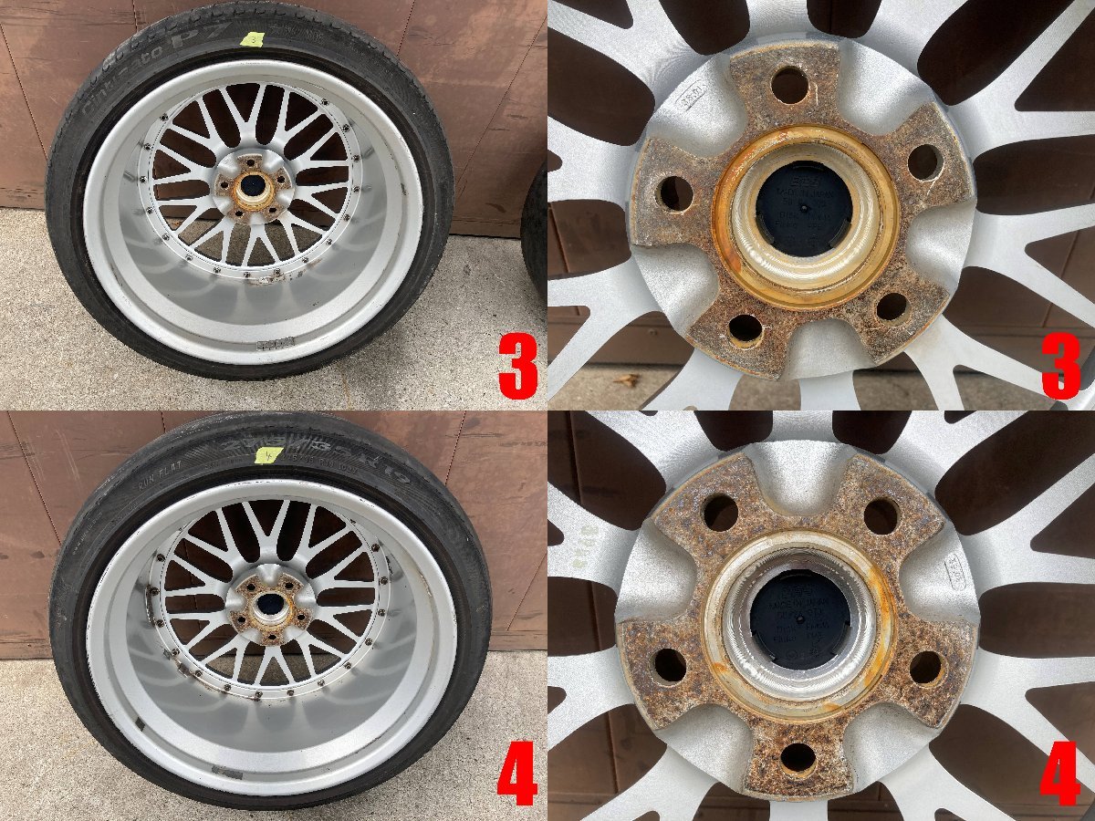 アルミ 鍛造 2ピース BBS LM 19インチ フロント LM120 9Jx19+20 リア 