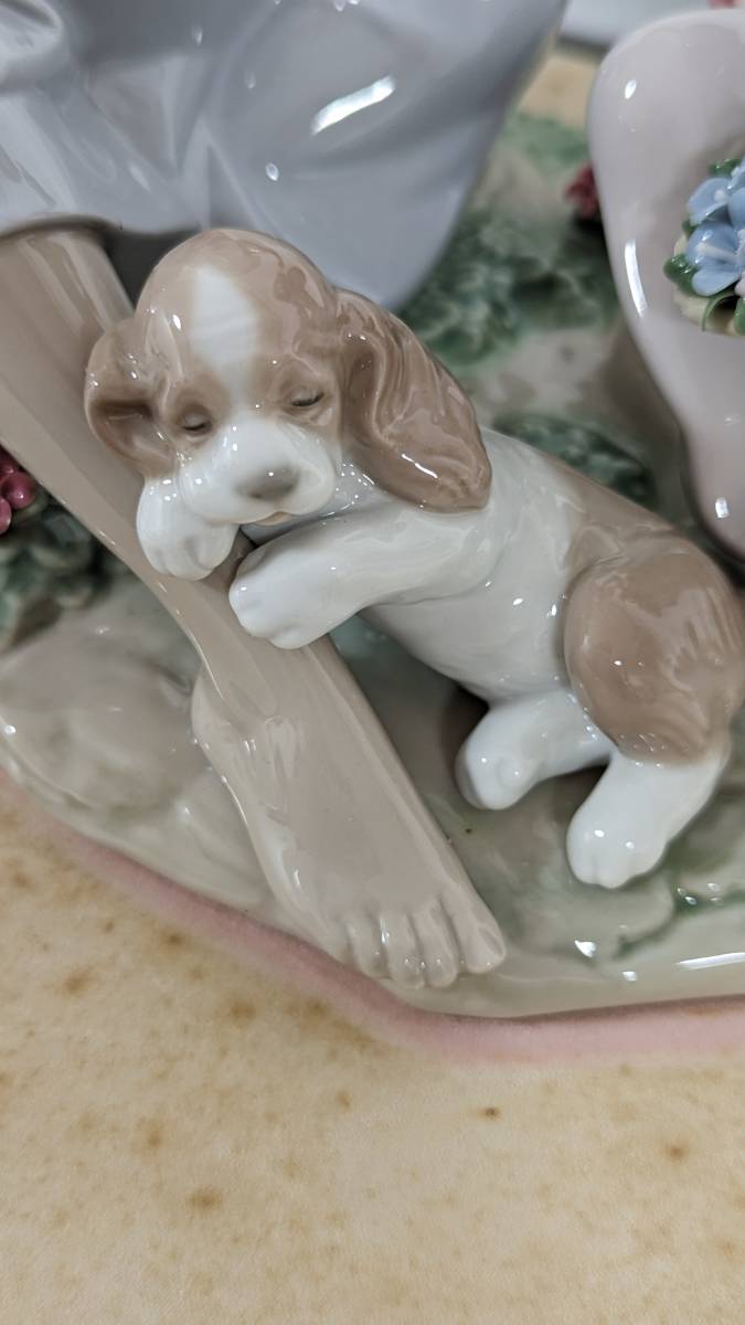 H332 LLADRO リヤドロ 陽だまりの午後 AS PRETTY AS A FLOWER 陶器人形