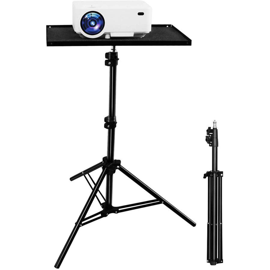 プロジェクター台 三脚式 61cm〜156cm 3段階 高さ調整機能 折り畳み