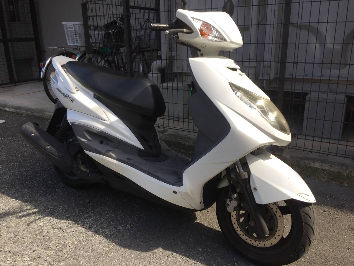 ヤマハSE44ホワイトシグナス 125cc インジェクション車 書類、鍵 