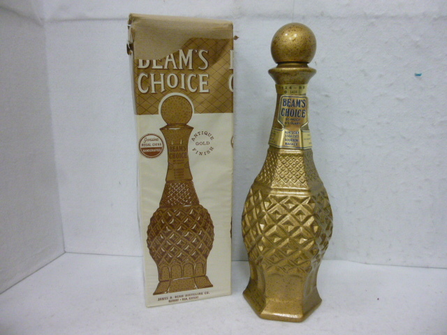 【Ｍ38431】未開栓 BEAMS CHOICE ビームス チョイス バーボン ウイスキー ANTIQUE GOLD FINISH 4/5QUART（760ml）80PROOF（40％）