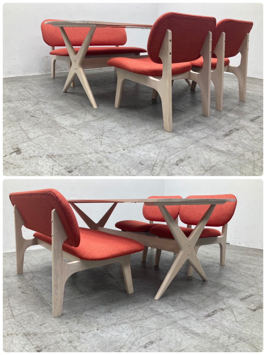 展示品 極美品】ニトリ ダイニングテーブルセット ベンチソファ チェア 