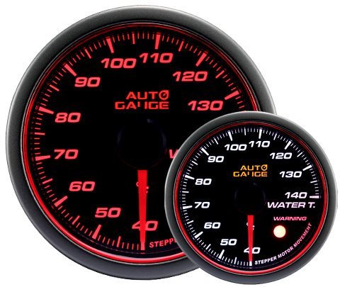 オートゲージ 日本製モーター 60mm 水温計 2色バックライト エンジェルリング 458シリーズ【458WT60】 オートゲージ 水温計 60mm 0 1 車＆バイク