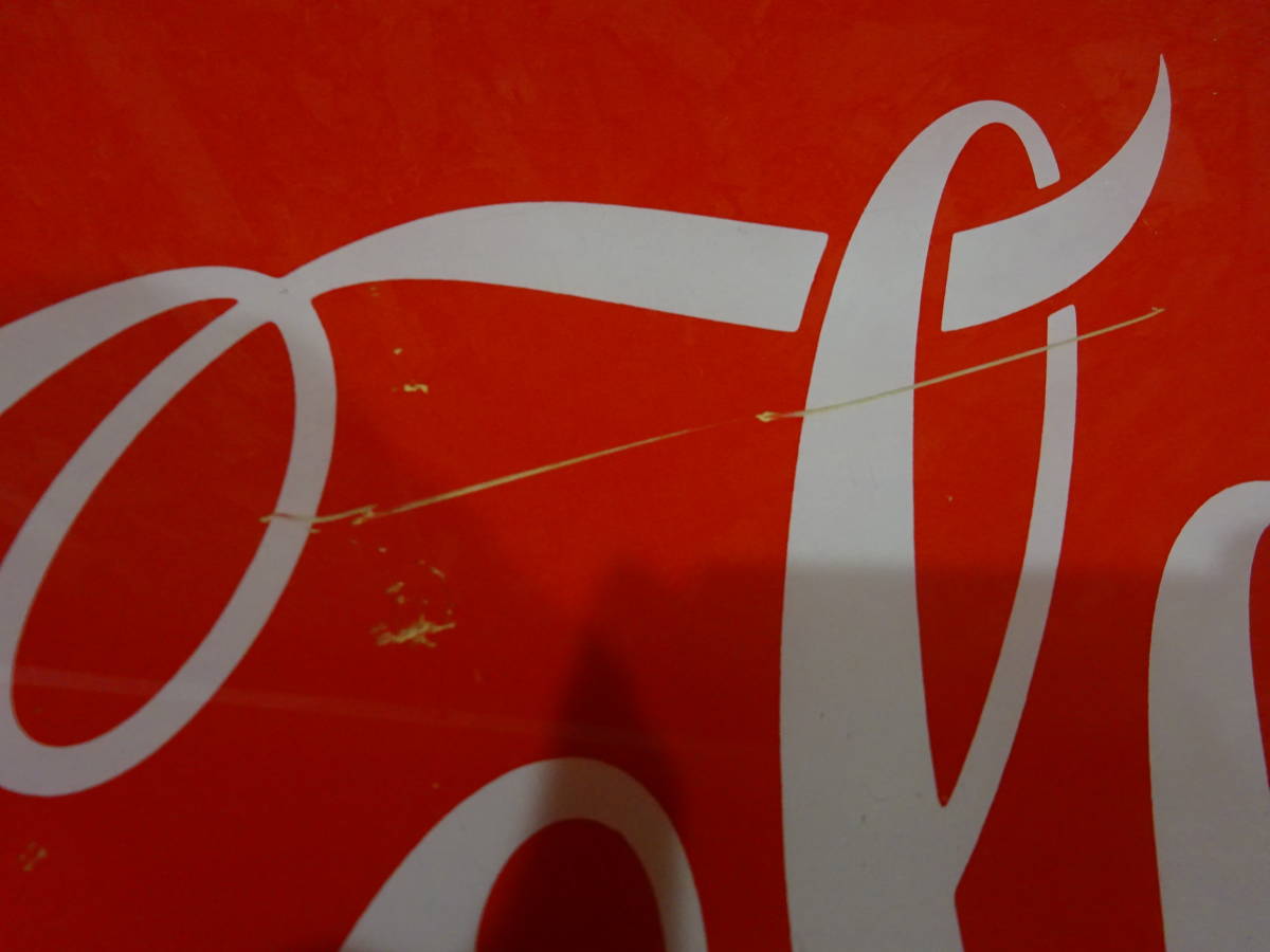 コカコーラ Coca-Cola アクリル ボード 板 外径 縦47.5㎝×横71 