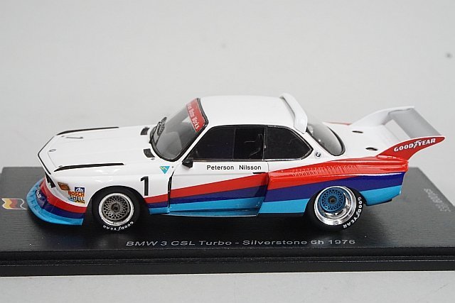  CSL 1976 限定車　spark製 Spark スパーク 1/43 BMW 3.5 CSL Turbo Silverstone 6h 1976 #1