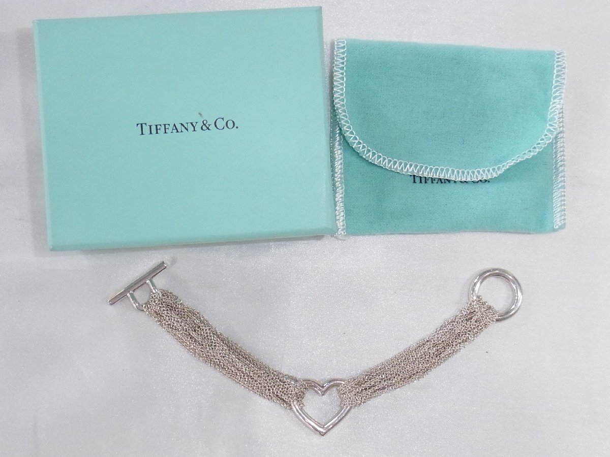 ティファニー TIFFANY ブレスレット オープンハート シルバー925 重さ