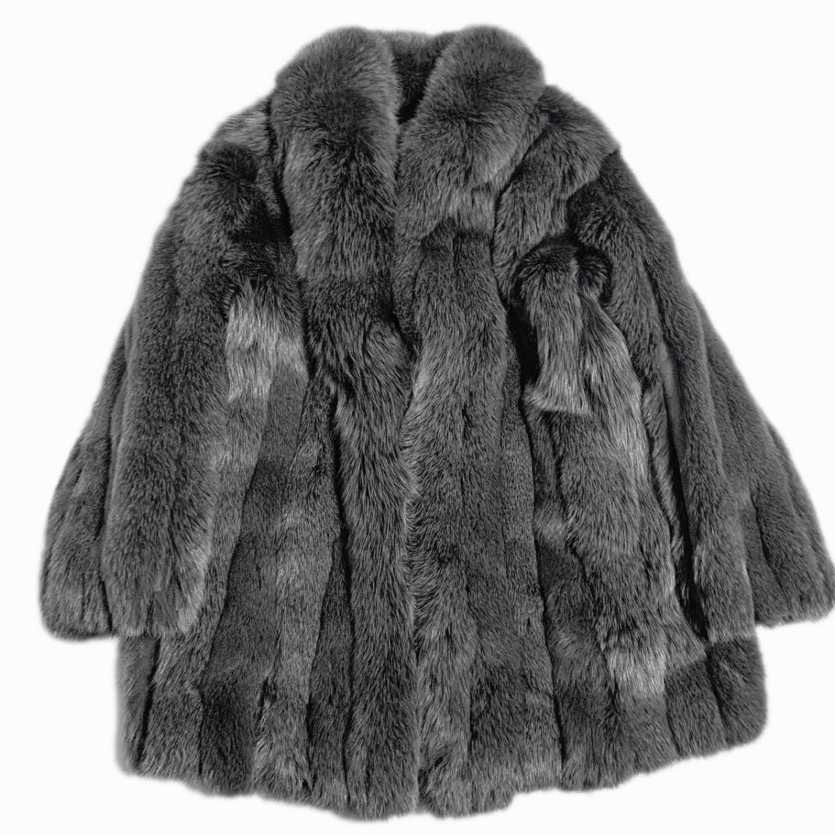 SAGA FOX ROYAL×ROTINYシルバーフォックスファーコート ROTINY ブルー