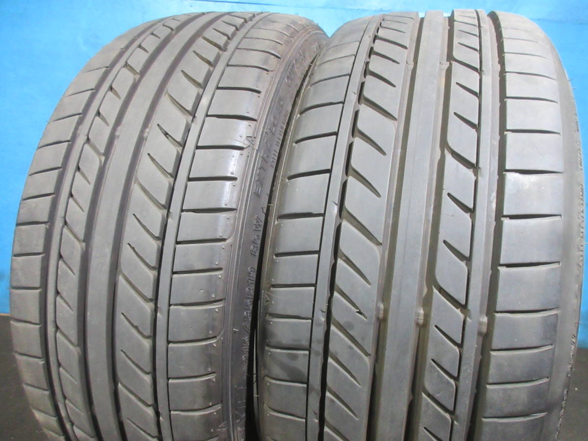 ※欠損有※ GOODYEAREAGLE LS EXE 215/35R19 85W 2本Set №05365D 室内保管 グッドイヤー イーグル 夏タイヤ 2022年製 2本売り