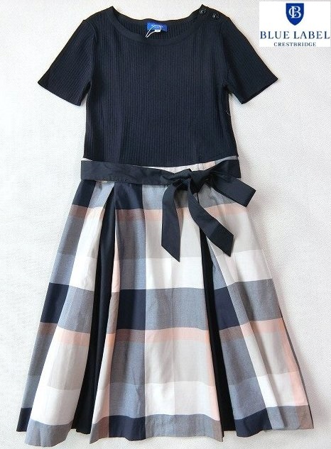 □BLUE LABELブルーレーベル クレストブリッジチェックブライト