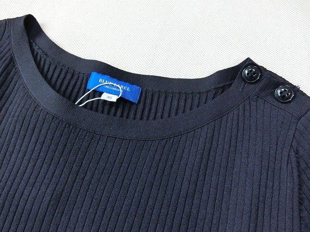 【新品 タグ付】BLUE LABEL ウール ワンピース オフホワイト チェック □BLUE LABELブルーレーベル クレストブリッジチェックブライト