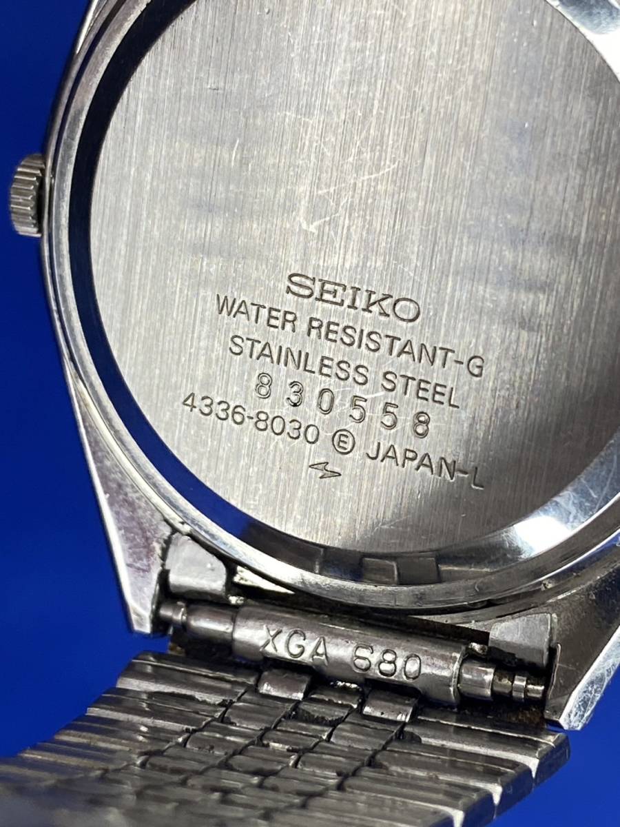 【稼働品】セイコー SEIKO クォーツ TYPE ll タイプ2 4336-8030 メンズ腕時計