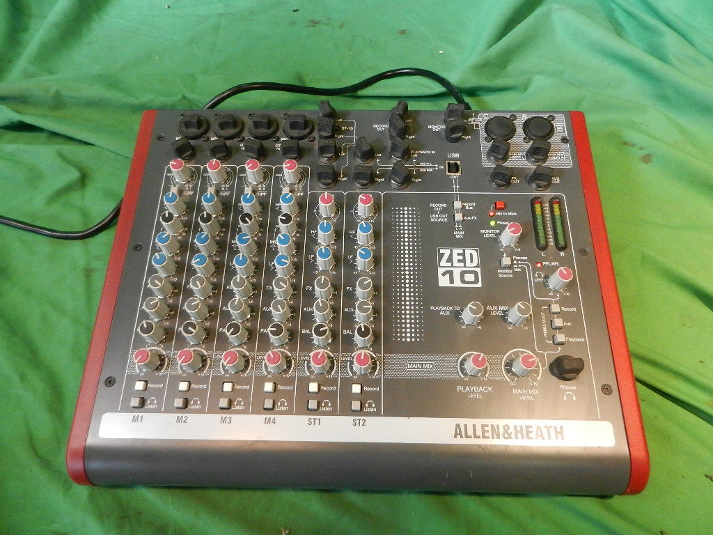 ALLEN&HEATH ZED-10 ミキサー中古美品