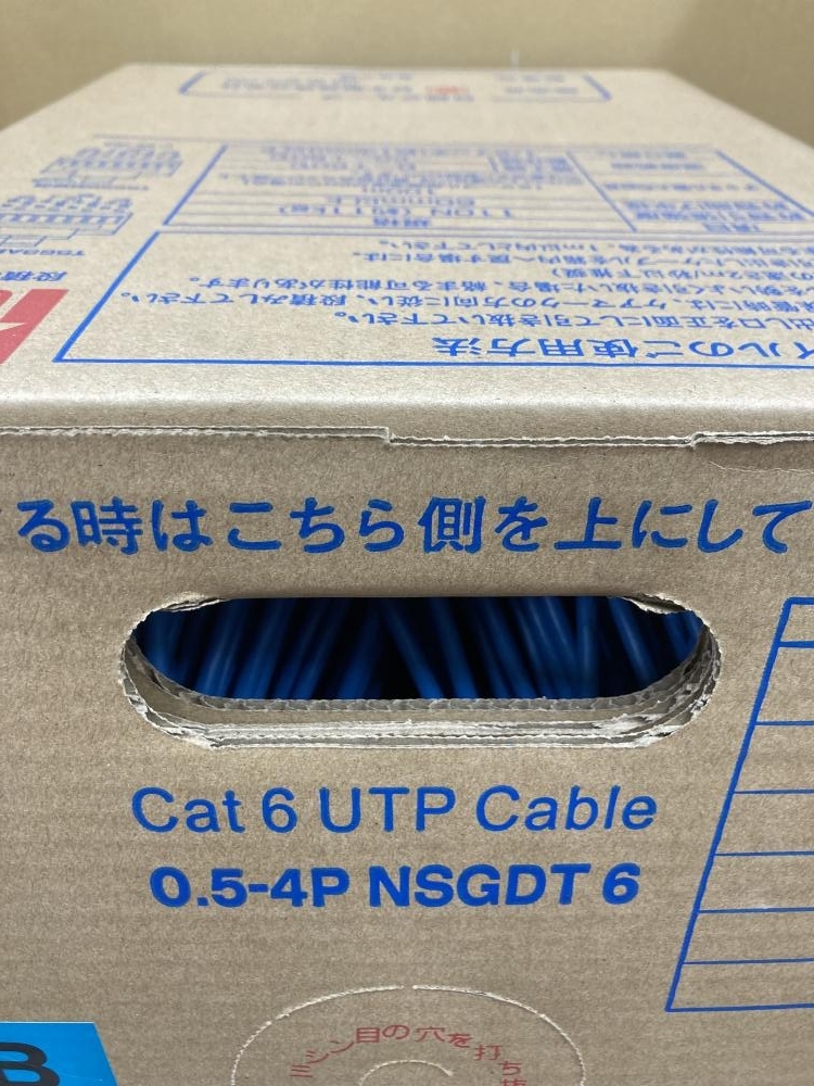 006□未使用品・即決価格□日本製線 LANケーブル 0.5-4P NSEDT 赤 300m