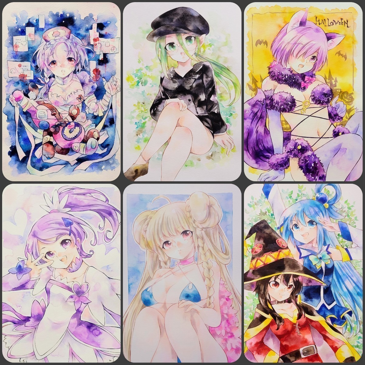 決算特別セール 手描きイラスト・リクエスト◎版権orオリジナル◎A4サイズ